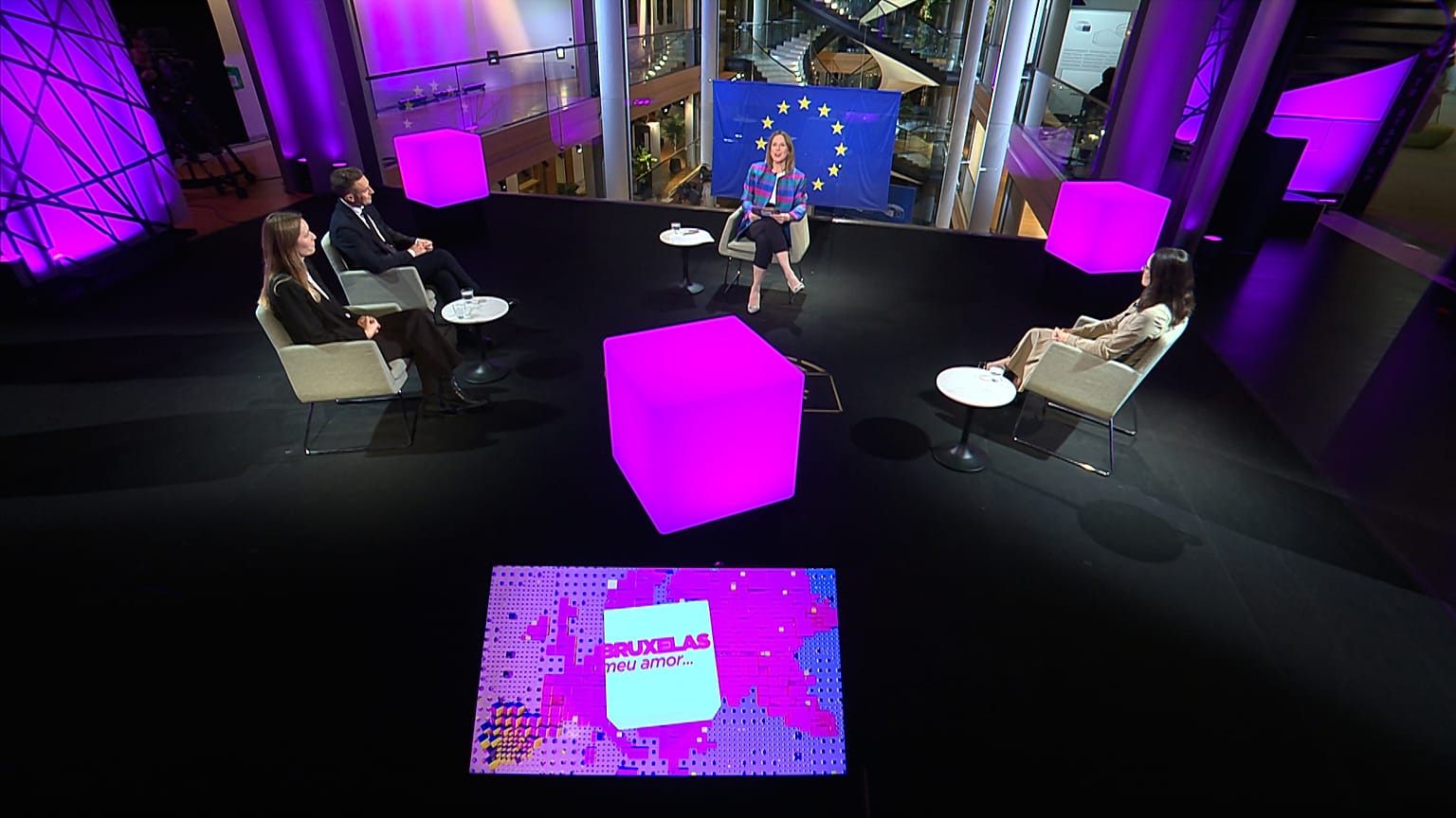 Méabh Mc Mahon with MEPs Tomas Tobe, Kira Peter-Hansen and Raquel Garcia Hermida van der Walle