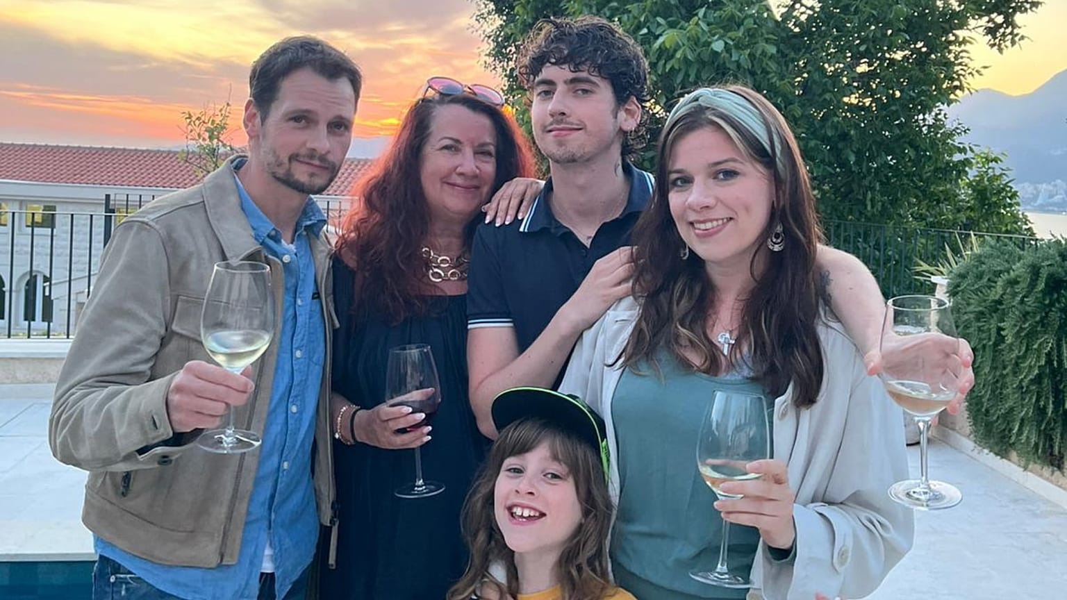 Ruby Deevoy (right) travelled to Montenegro with three generations of her family. 