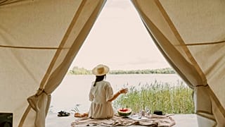 Get back to nature with a camping - or glamping - trip