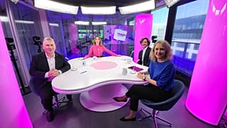 Host Méabh Mc Mahon with Donnacha Ó Beacháin, Ilke Toygur, Matthew Robinson