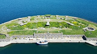 Ungdoms¨øen, or "Youth Island," is an artificial island once home to a naval fortress.