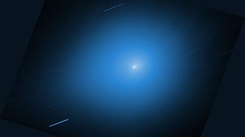 The NASA/ESA Hubble Space Telescope captured interstellar comet 3I/ATLAS on November 30, when the comet was about 286 million km from Earth.